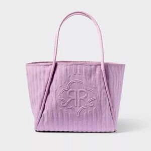 Roller Rabbit x Target Terry Beach Tote Bag Lavender Large NWT Pool Travel Bag